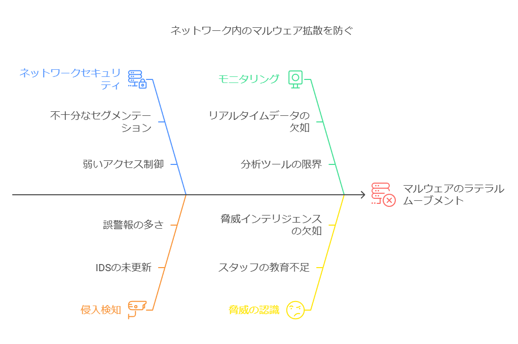 ネットワーク内のマルウェア拡散を防ぐ