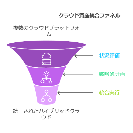 クラウド資産統合ファネル