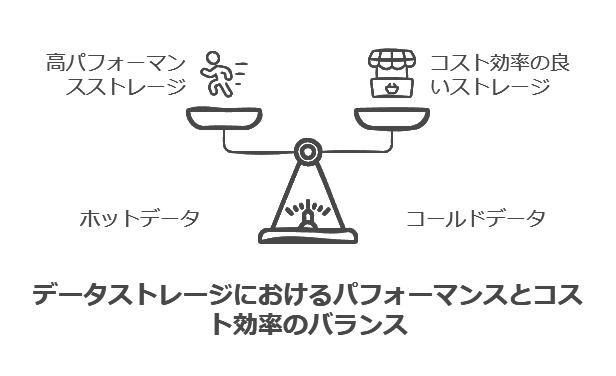 データストレージにおけるパフォーマンスとコスト効率のバランス