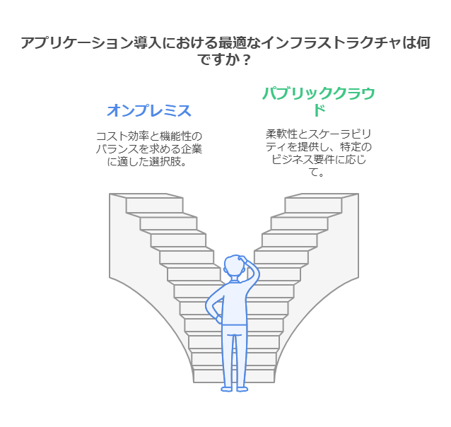 アプリケーション導入における最適なインフラストラクチャは何ですか？