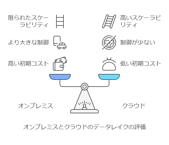 オンプレミスとクラウドのデータレイクの評価