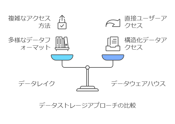 データストレージアプローチの比較