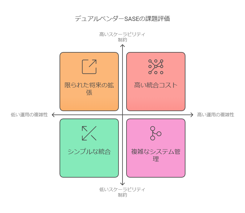 デュアルベンダーSASEの課題評価