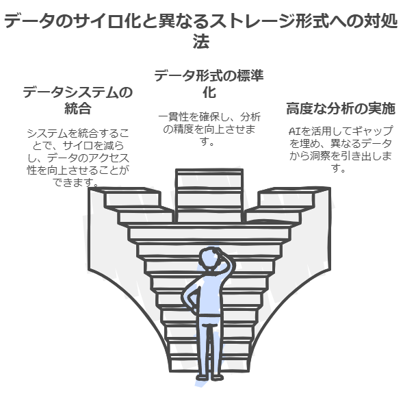 データのサイロ化と異なるストレージ形式への対処法