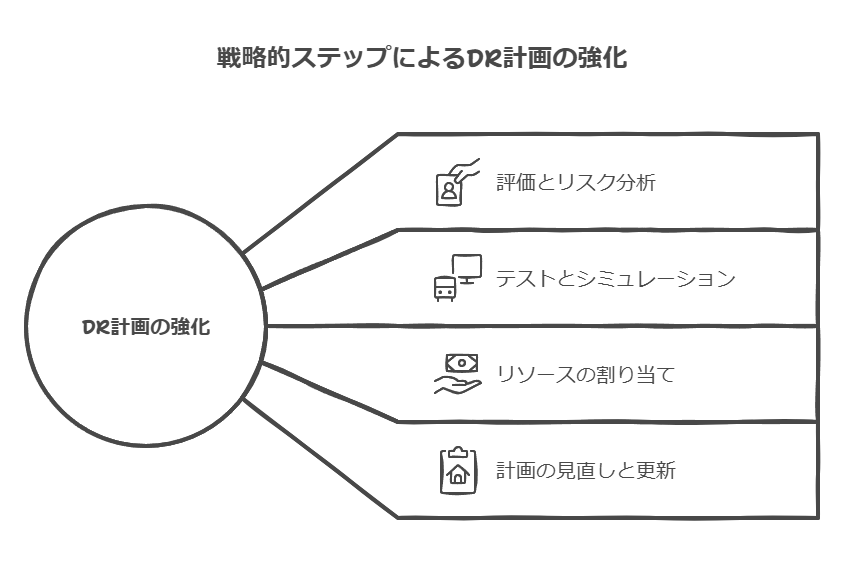 戦略的ステップによるDR計画の強化