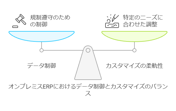 オンプレミスERPにおけるデータ制御とカスタマイズのバランス